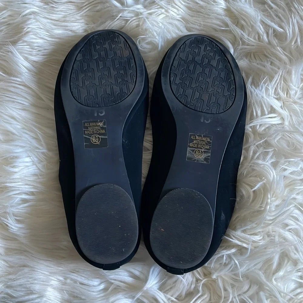 Soda black suede professional loafer work business career shoe gel soles 8 1/2 - Picture 5 of 16